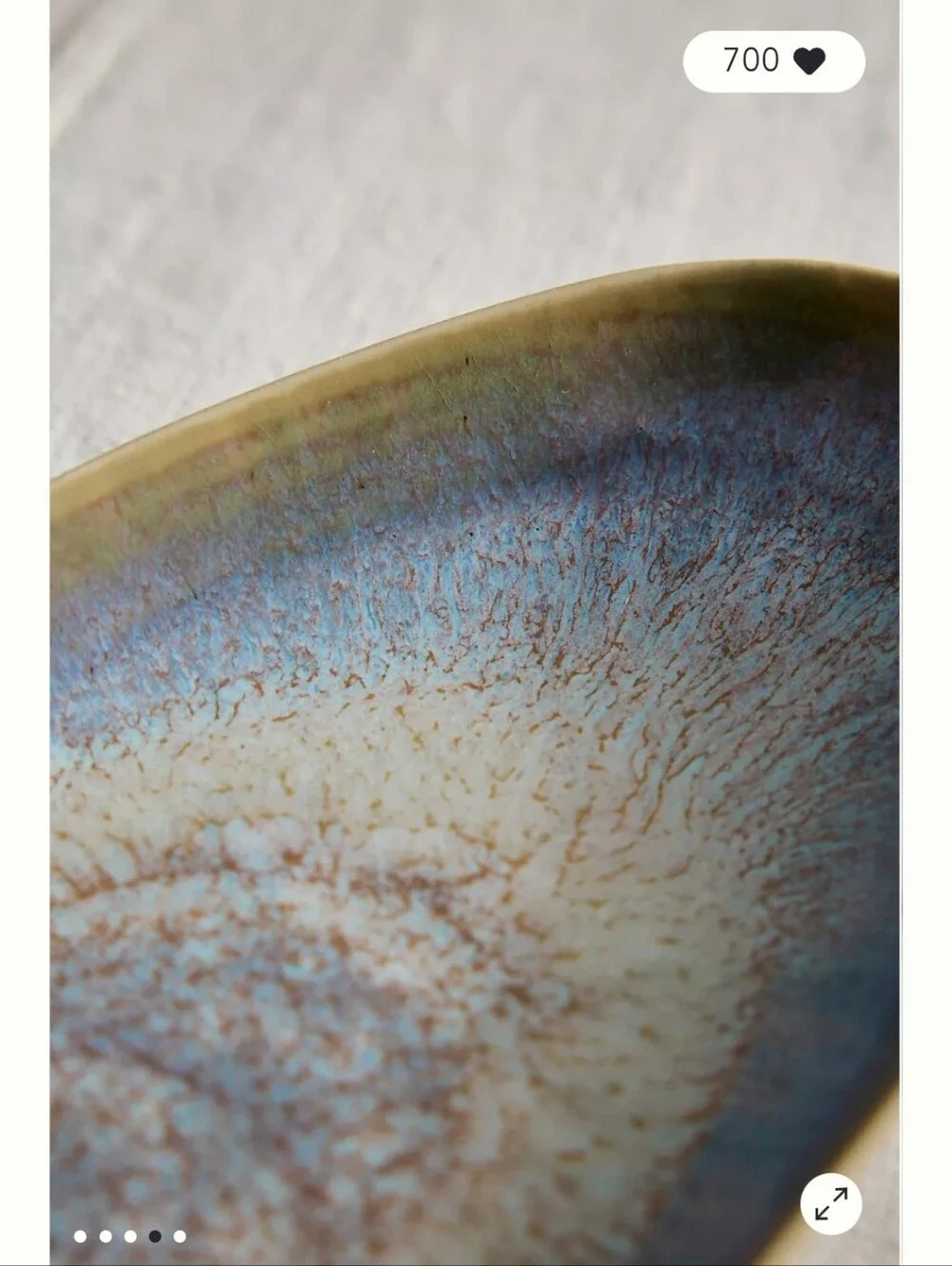 NWT Oyster Shell Stoneware Serving Platter